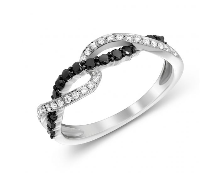 White gold ring with diamonds 1К759-0160-1