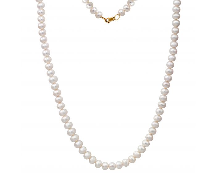 Necklace with pearls in rose gold 1-151 236