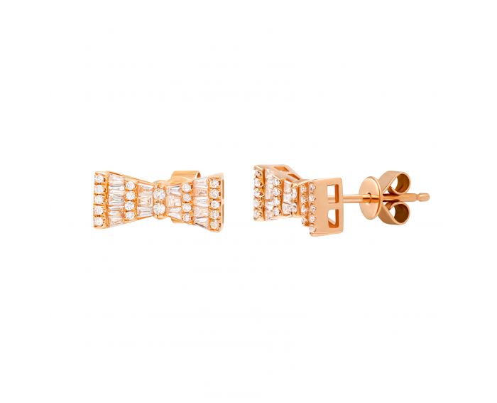 Earrings Bow with diamonds