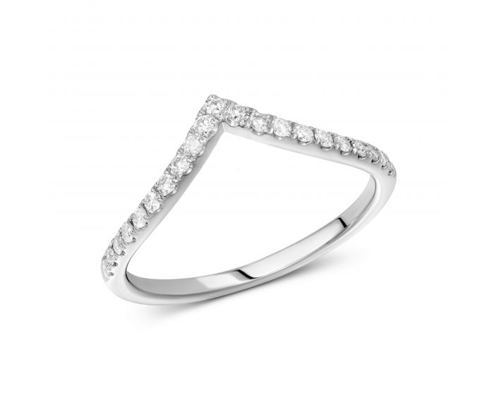 Ring with diamonds in white gold 1-209 229