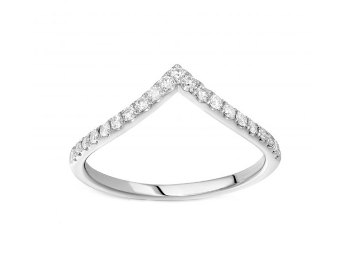 Ring with diamonds in white gold 1-209 230