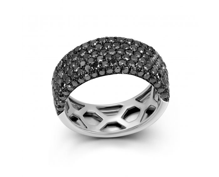 Ring with diamonds in white gold 1K759-0409
