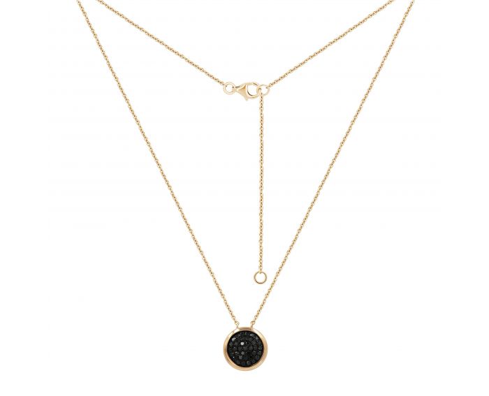 Necklace with a diamond in rose gold 1-245 773