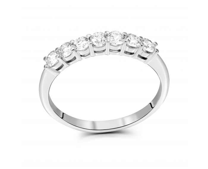Кольцо с бриллиантами в белом золоте 1К377ДК-0016