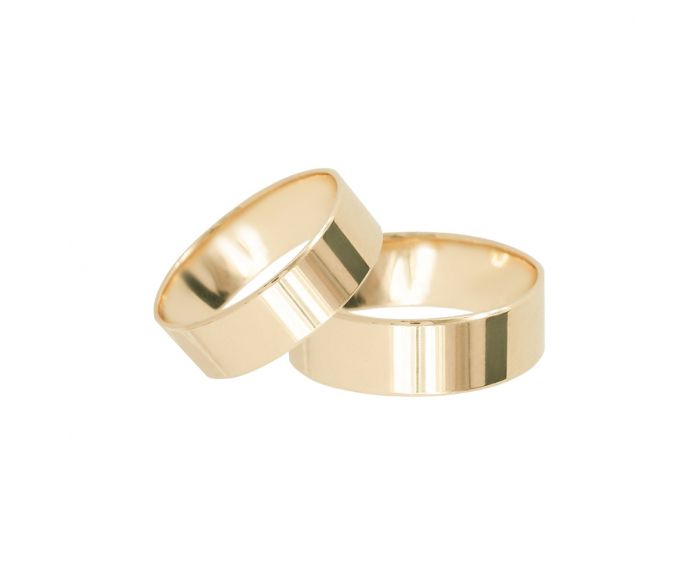 Обручальное кольцо из розового золота Американка 5 мм