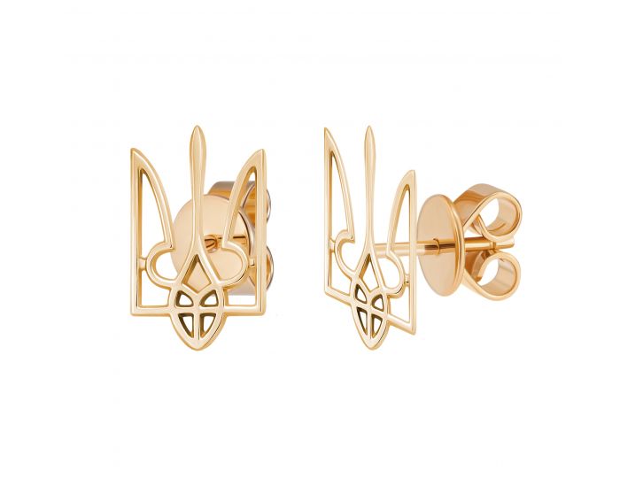 Earrings from rose gold 2С789-0003