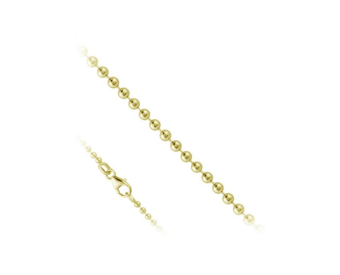 Yellow gold chain 2Ц526-0004 45 cm