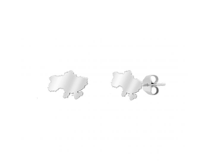White gold earrings 2С789-0004