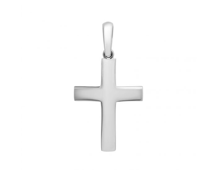 Хрестик з білого золота 2П914-0035