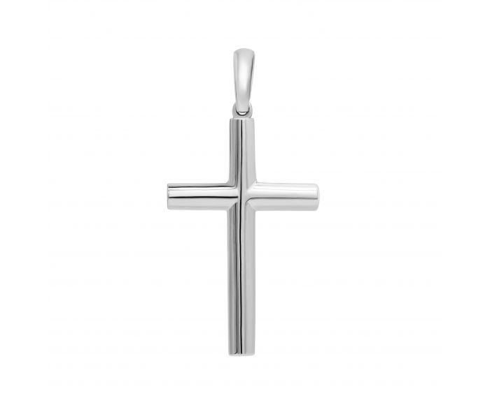 White gold cross 2П914-0040