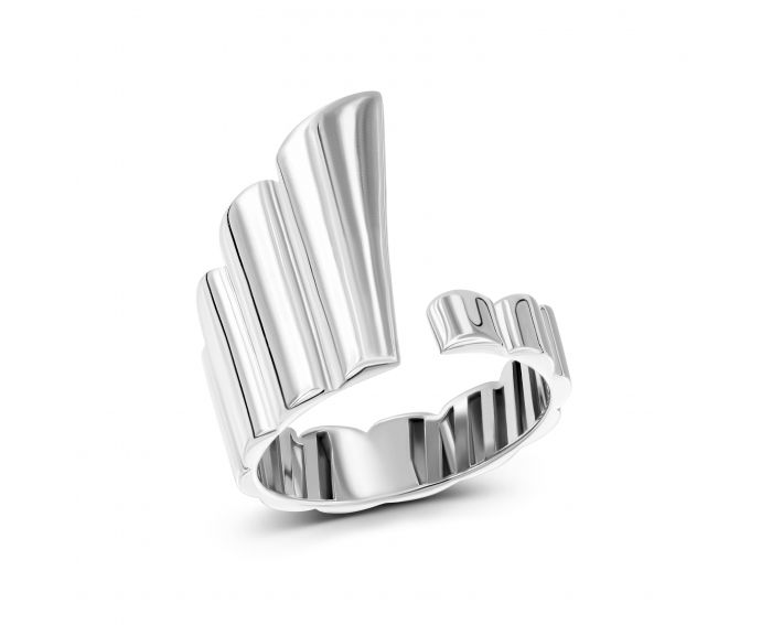 White gold ring 2К954-0005