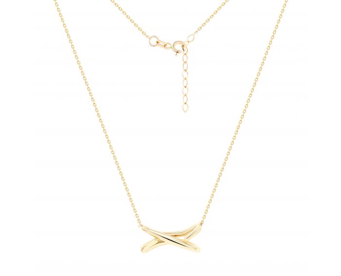 Yellow gold necklace 2Л954-0015