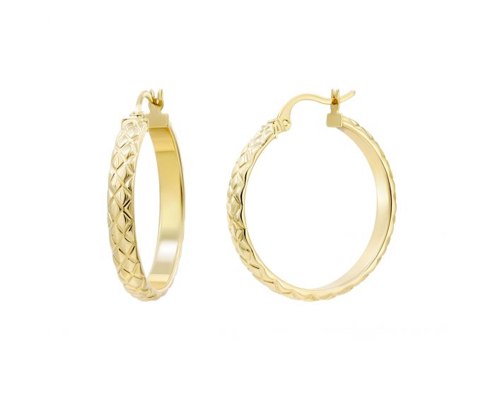 Earrings in yellow gold 2S526-0602