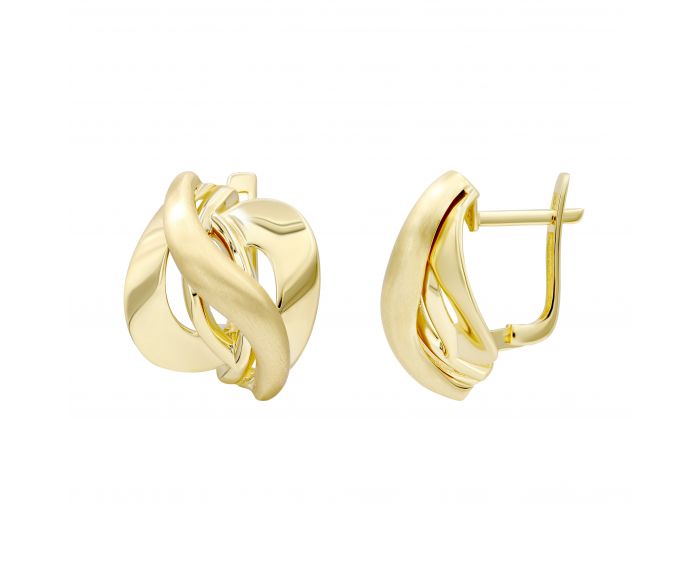 Yellow gold earrings 2S143-2734