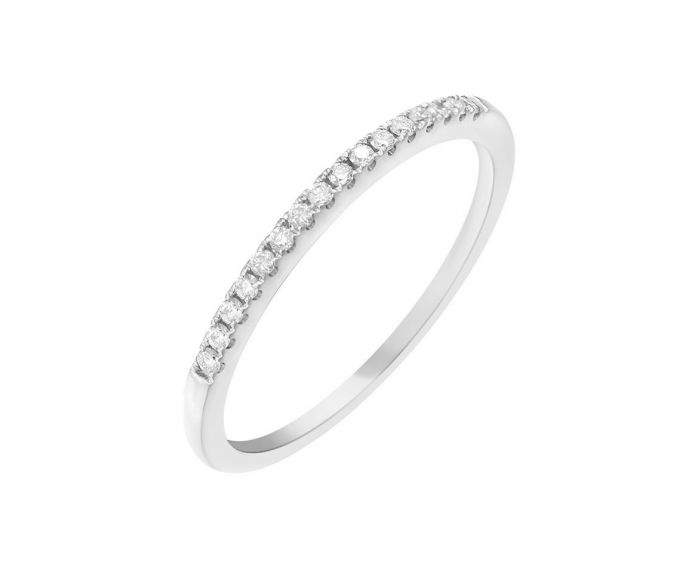 White gold ring 2К071-0438