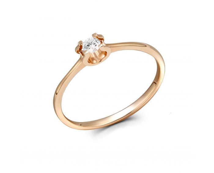 Rose gold ring 2К071-0443