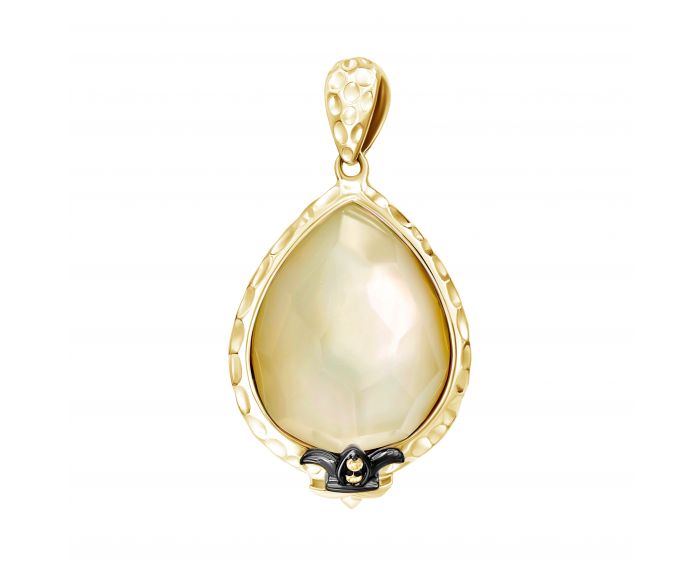 Silver pendant with calcite 3-179 412