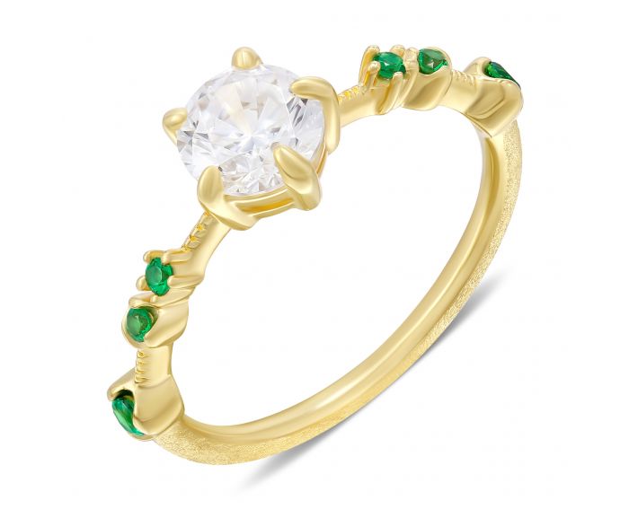 Jasmine ring with cubic zirkonia