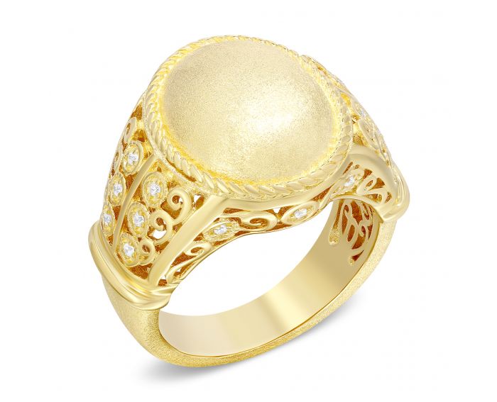 Ring Nadine yellow rhodium