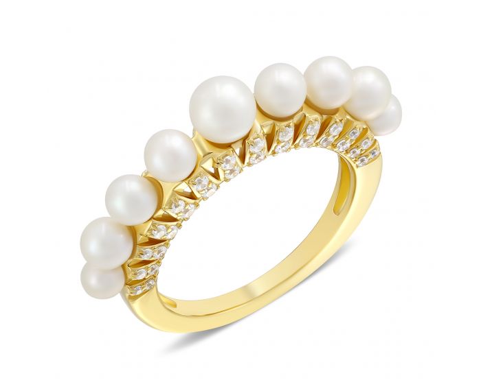 Teresa ring yellow rhodium