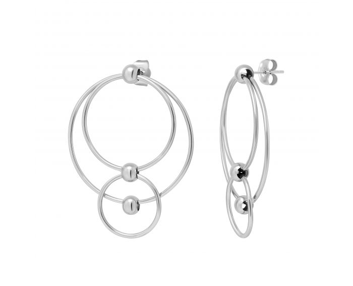 Earrings Sabina white rhodium