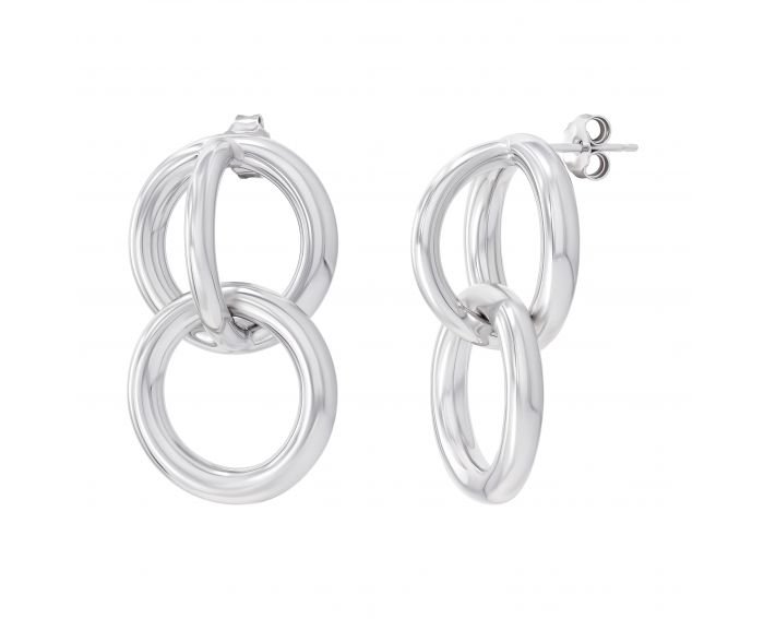 Silver earrings 3С661-0009