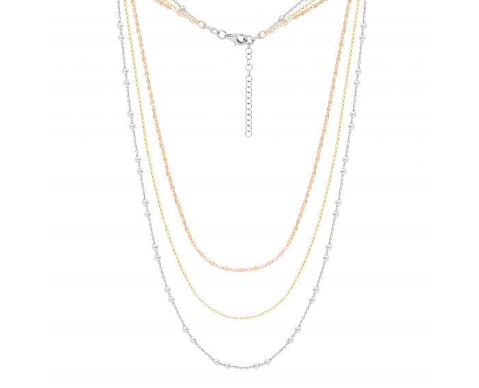Silver necklace 3-399 585