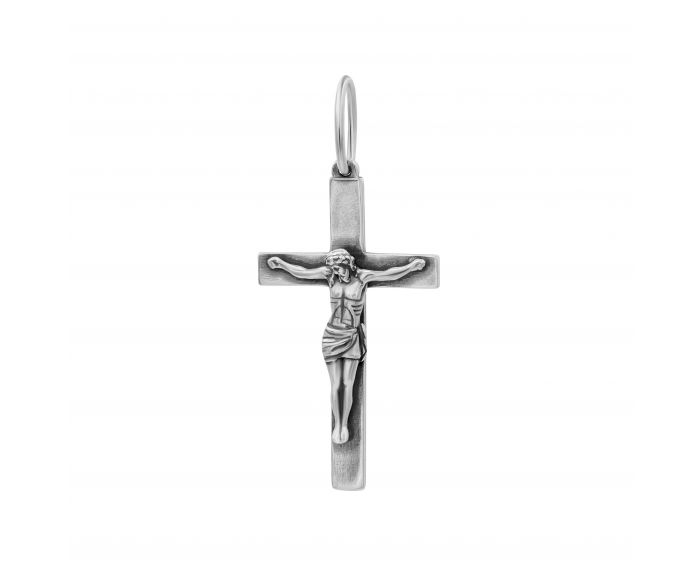 Хрест срібний К464:ЭС-П17