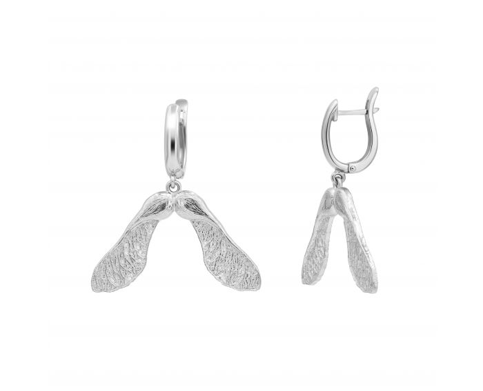 Silver earrings KRYLATKA KLENU 3С022-0005
