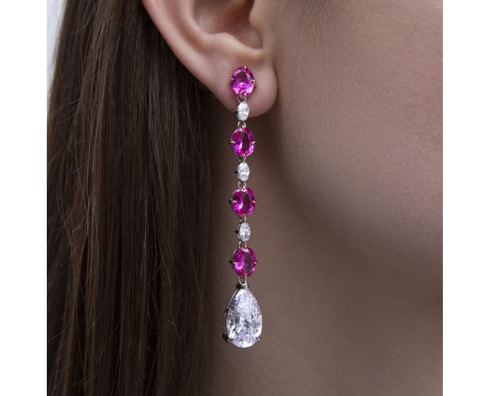Silver earrings 3S155-0284