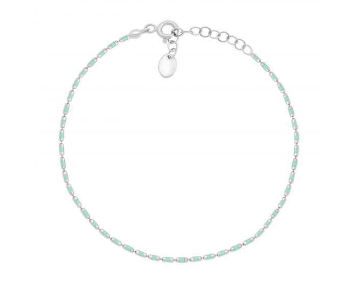 Turquoise enamel bracelet