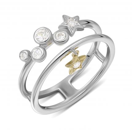 Starfall diamond ring