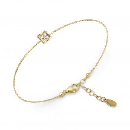 Bracelet with diamonds Equilibrium yellow gold