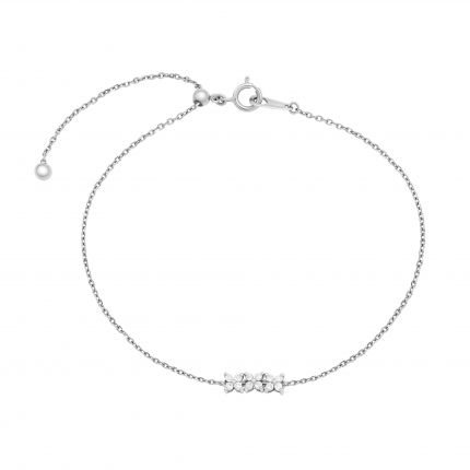 Bracelet with diamonds in white gold 1Б034-0134