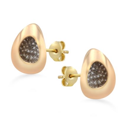 Earrings in a combination of yellow and rose gold 2S914-0006