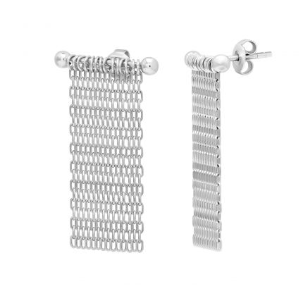 White gold earrings 2С765-0164