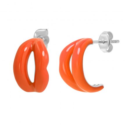 Earrings Kiss orange