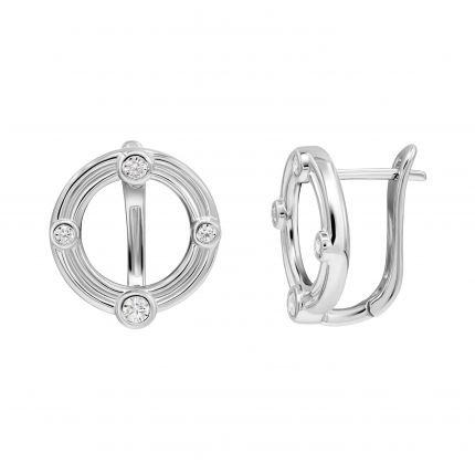 Silver earrings 3S269ЕС-0033