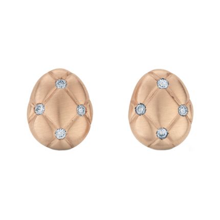 Treillage diamond earrings