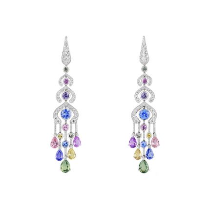 Earrings with diamonds and sapphires Imperial