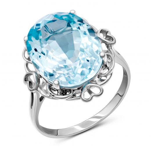 Ring with topaz 1-021 082