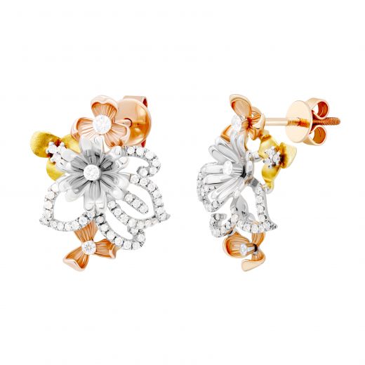 Earrings with diamonds 1-106 505