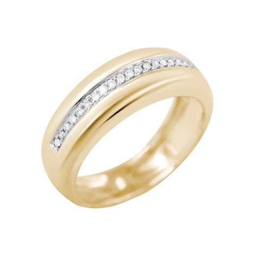 Ring with diamonds in erysipelas 1К309-0174