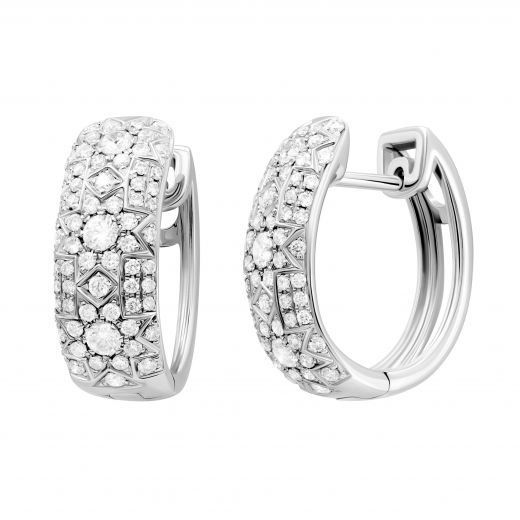 Earrings with diamonds in white gold 1-169 462