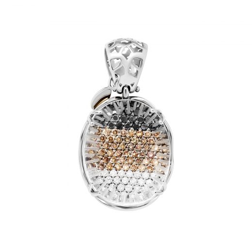 Suspension with diamonds in white gold 1-170 916