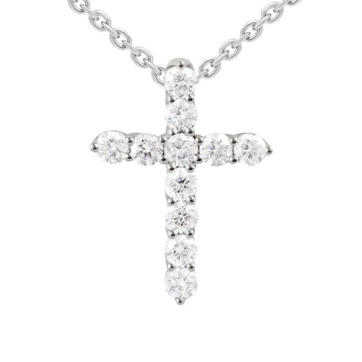 Necklace with diamond cross 1L328-0001