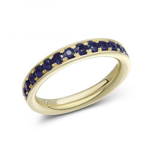 Zarina golden ring deals with diamond & sapphire