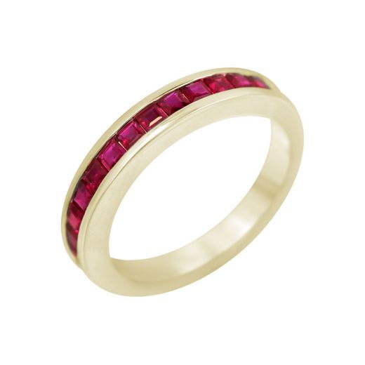 Ring with rubies and yellow gold 1-197 096