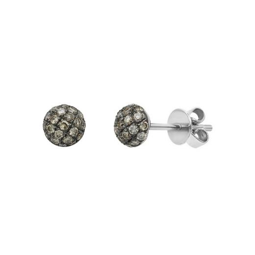 Earrings with diamonds in white gold 1-199 963