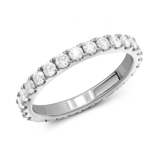 Ring with diamonds in white gold 1-203 905